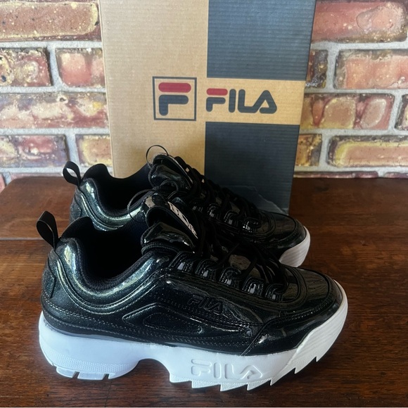 FILA Distruptor II Shine Metallic Women's Shoe Size 9 #250948 - Picture 1 of 13